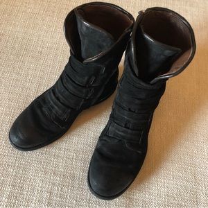 A.S.98 Traver Boot ~sz 39 - 8 1/2~ Black suede ~ All leather boot AND lining